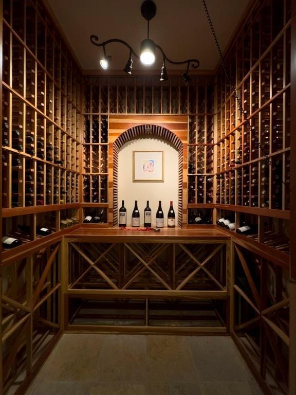 view of wine room