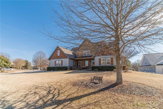 craftsman-style house with a garage