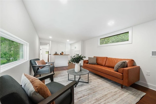 2822 Waters Rd SW, Atlanta, GA 30354 - living room with wood finished floors, recessed lighting, and baseboards