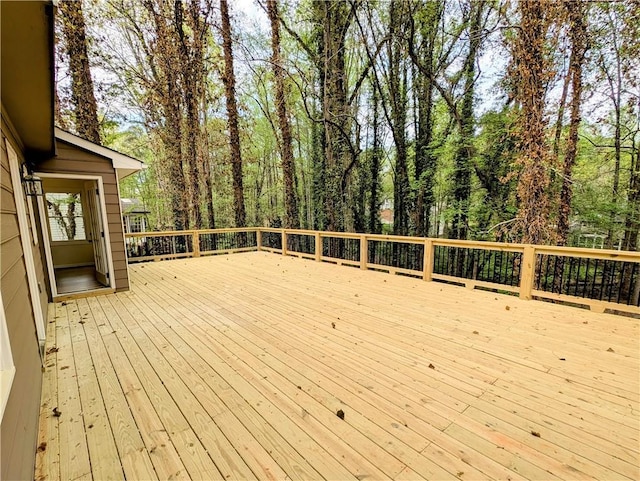 view of wooden terrace