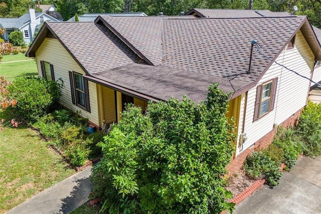 exterior space with a front lawn