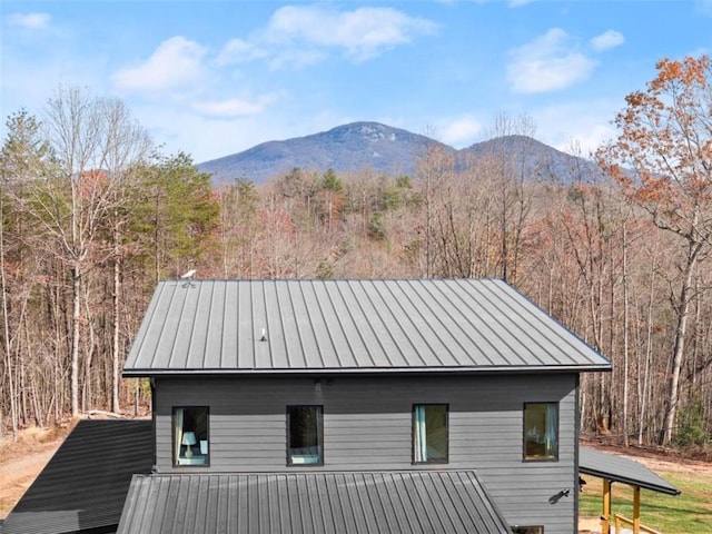 exterior space with a mountain view