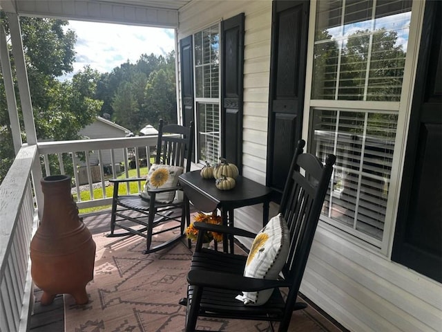 view of balcony