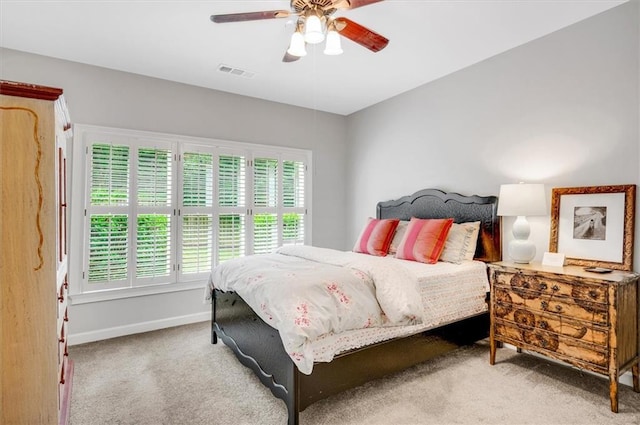 1473 Cardova Pointe, Dunwoody, GA 30338 - carpeted bedroom with baseboards and ceiling fan