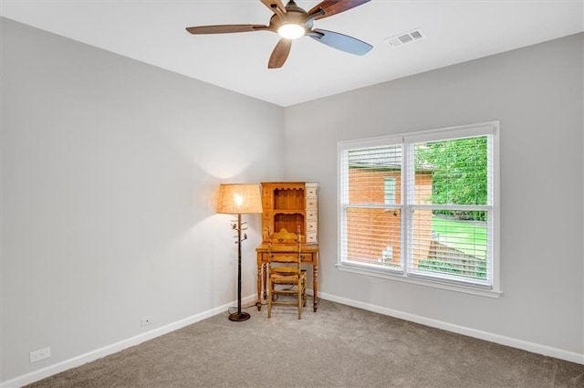 1473 Cardova Pointe, Dunwoody, GA 30338 - living area featuring carpet and ceiling fan