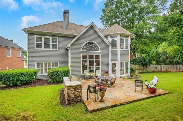 1473 Cardova Pointe, Dunwoody, GA 30338 - rear view of house with a chimney and a patio