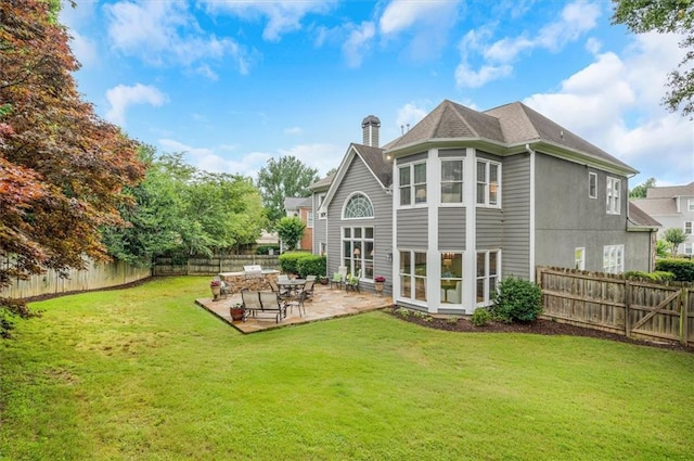 1473 Cardova Pointe, Dunwoody, GA 30338 - back of property with a patio area and a fenced backyard