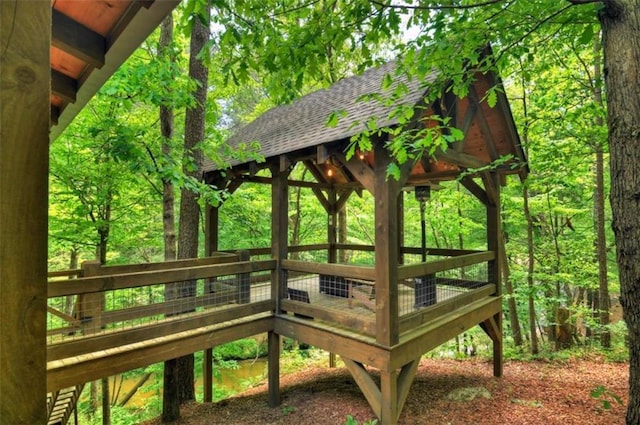 179 Huckleberry Ln, Ellijay, GA 30536 - view of property's community with a gazebo and a view of trees