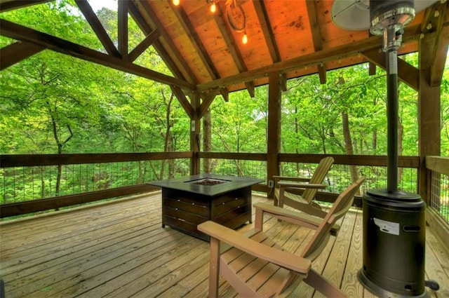 179 Huckleberry Ln, Ellijay, GA 30536 - sunroom / solarium with lofted ceiling