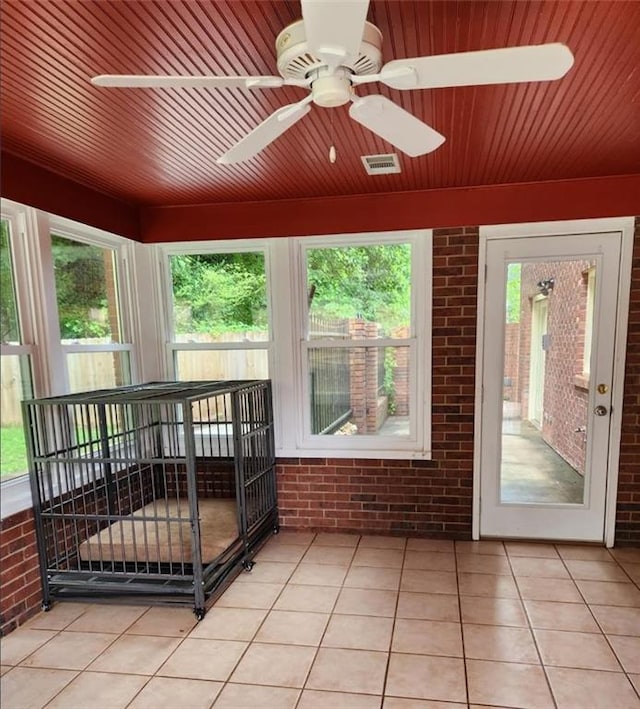 6210 Douglas Manor Ct, Douglasville, GA 30134 - sunroom featuring a ceiling fan