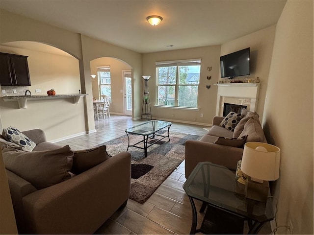 view of living room