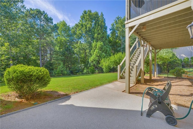 4424 Longmead Rd, Flowery Branch, GA 30542 - view of patio with stairway