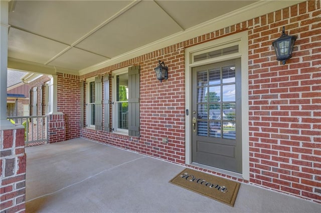 4424 Longmead Rd, Flowery Branch, GA 30542 - entrance to property featuring brick siding and covered porch