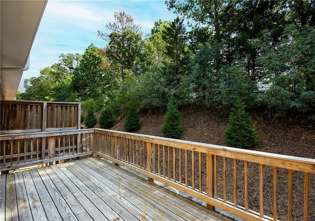 view of wooden terrace