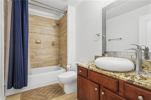 1165 Laurel Pl SE, Smyrna, GA 30080 - bathroom with shower / bathtub combination with curtain, vanity, and backsplash