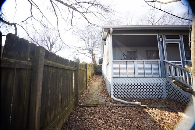 view of side of property