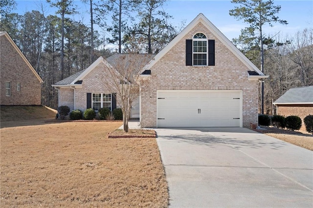 view of property with a garage