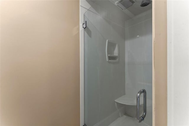 full bathroom with a stall shower