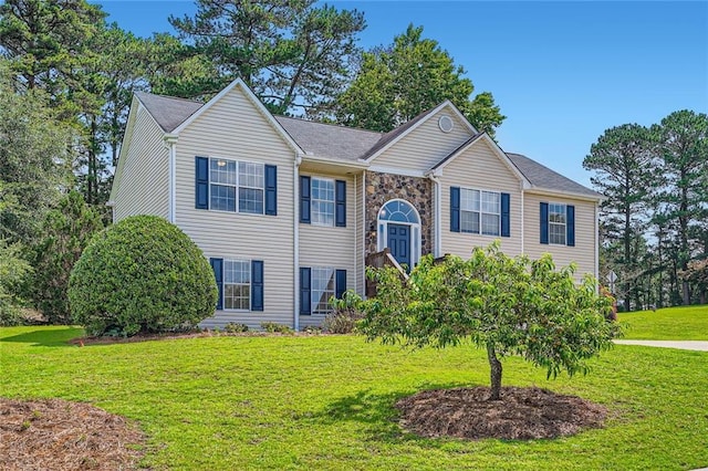 3290 Spincaster Way, Loganville, GA 30052 - split foyer home with a front lawn
