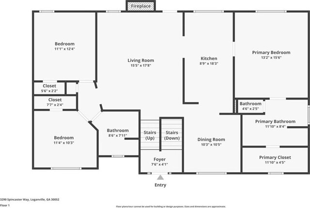 3290 Spincaster Way, Loganville, GA 30052 - view of home floor plan