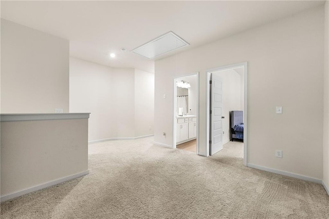 228 Whitneys Way, Dallas, GA 30157 - unfurnished room featuring attic access, carpet, baseboards, and recessed lighting