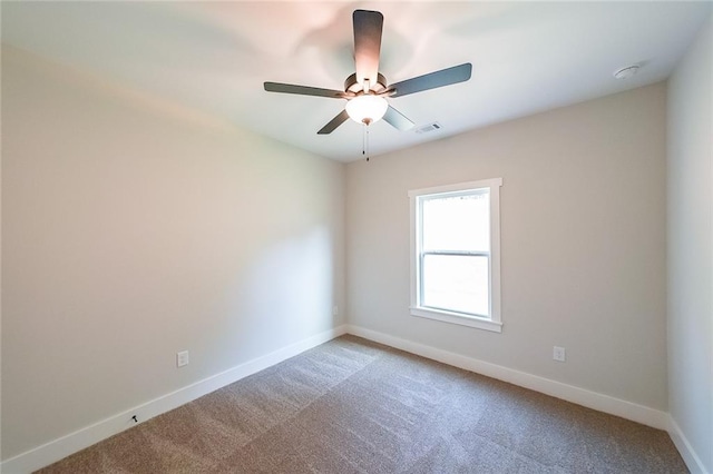82 Lexie Ct, Rockmart, GA 30153 - unfurnished room featuring baseboards, light colored carpet, a ceiling fan, and a smoke detector