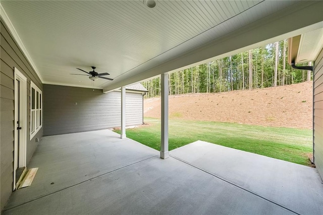 82 Lexie Ct, Rockmart, GA 30153 - view of patio with a ceiling fan