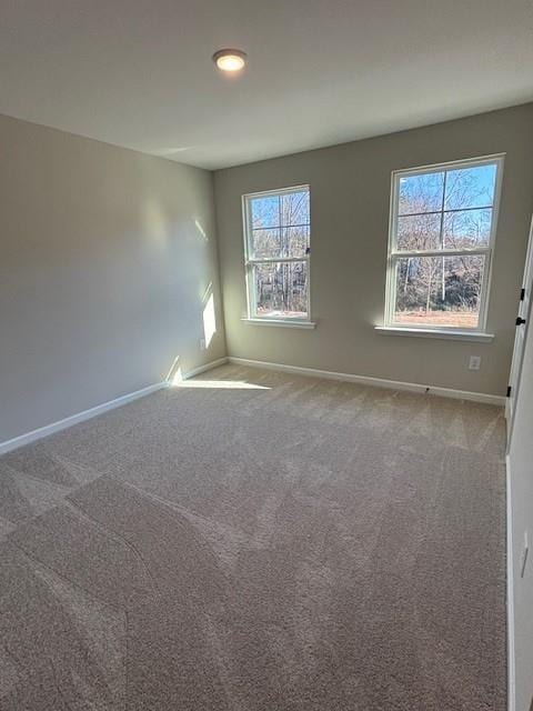 spare room featuring carpet