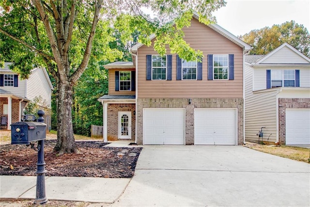 view of front of house featuring a garage