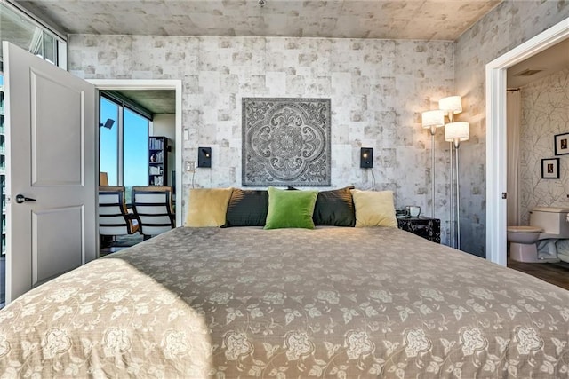 bedroom featuring wood finished floors