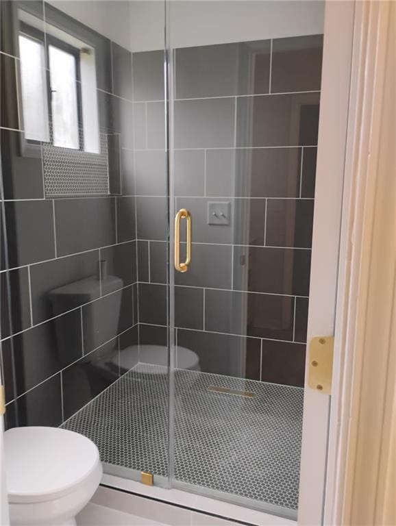 2645 Trotters Walk Trl, Snellville, GA 30078 - bathroom with toilet and a shower stall