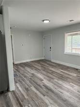 interior space featuring wood-type flooring