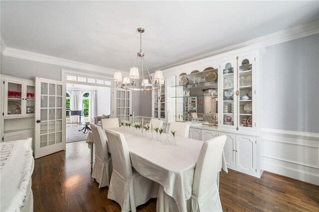 775 Barberry Dr, Milton, GA 30004 - home office featuring carpet, a ceiling fan, wainscoting, and ornamental molding