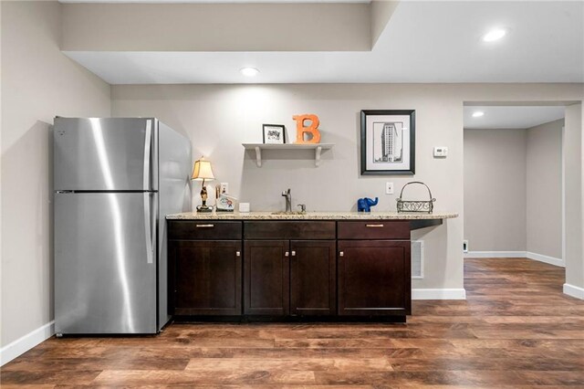 775 Barberry Dr, Milton, GA 30004 - bedroom with access to exterior, baseboards, and wood finished floors