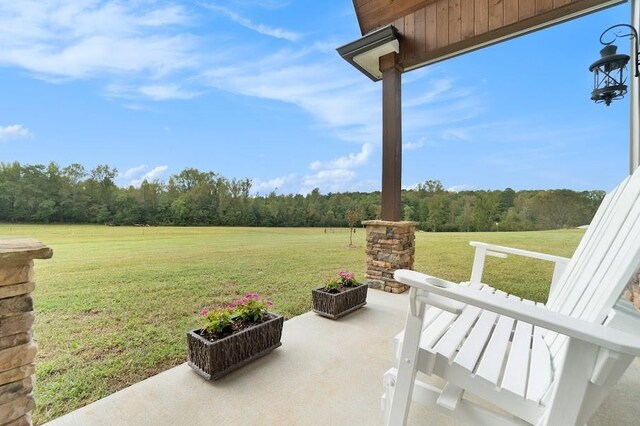 view of yard with a patio