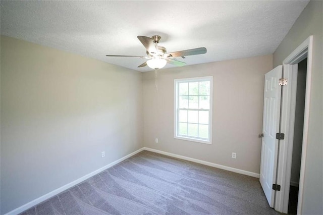 212 Cobb St, Cedartown, GA 30125 - unfurnished bedroom with baseboards, carpet flooring, a textured ceiling, and a ceiling fan