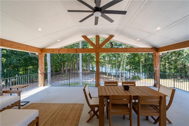 6160 Lake Lanier Heights Rd, Buford, GA 30518 - sunroom / solarium with lofted ceiling and view of scattered trees