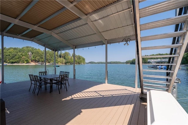 6160 Lake Lanier Heights Rd, Buford, GA 30518 - dock with a water view and boat lift