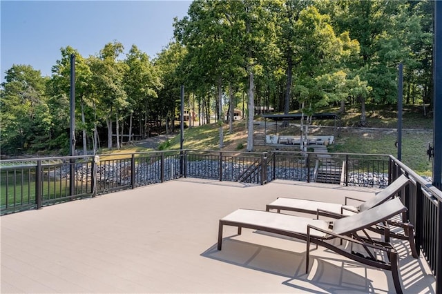6160 Lake Lanier Heights Rd, Buford, GA 30518 - view of home's community with view of scattered trees and a deck