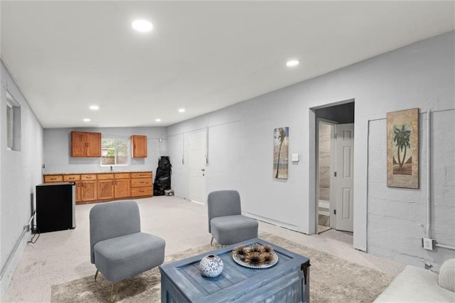 1245 Meriwether St, Griffin, GA 30224 - living area featuring recessed lighting and baseboards