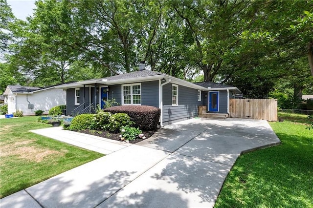 957 Sharon Cir SE, Smyrna, GA 30080 - ranch-style home with a chimney and concrete driveway