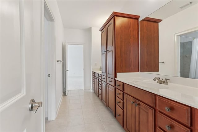 4540 Hastings Dr, Cumming, GA 30041 - full bathroom featuring vanity, tile patterned floors, and baseboards