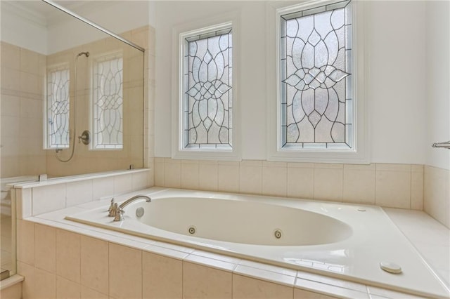 4540 Hastings Dr, Cumming, GA 30041 - full bathroom featuring a jetted tub