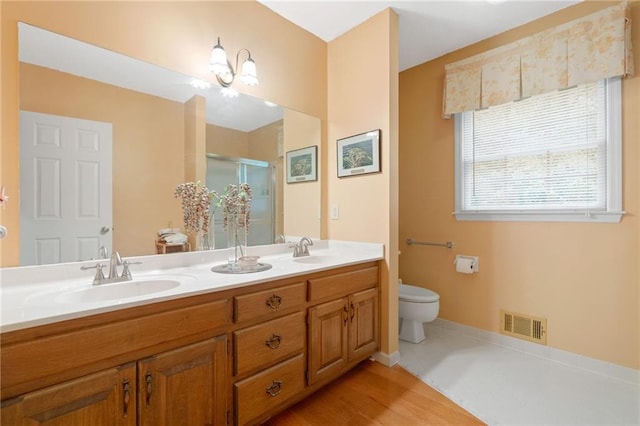 3436 Laurelwood Ct NE, Roswell, GA 30075 - full bathroom with a stall shower and double vanity