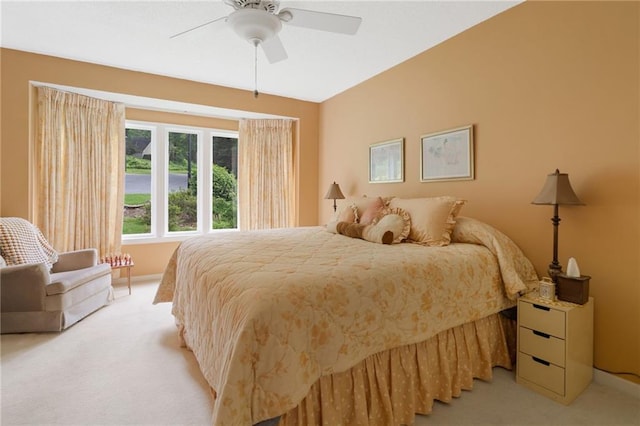 3436 Laurelwood Ct NE, Roswell, GA 30075 - bedroom featuring light colored carpet and ceiling fan