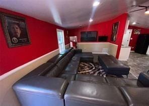 615 Woodruff Rd, Carrollton, GA 30116 - cinema room with vaulted ceiling