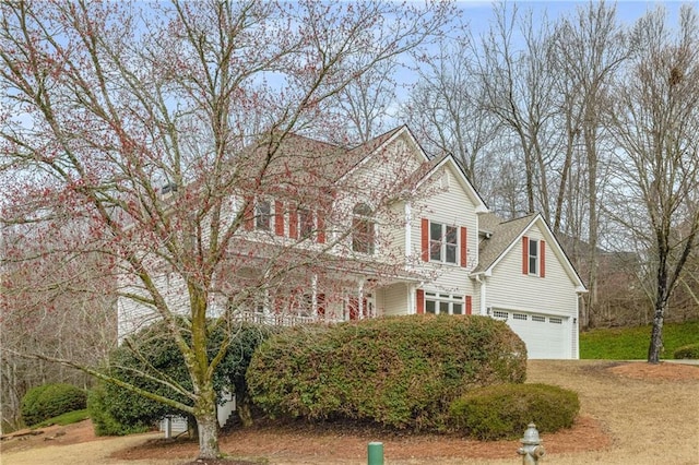 traditional-style home with a garage