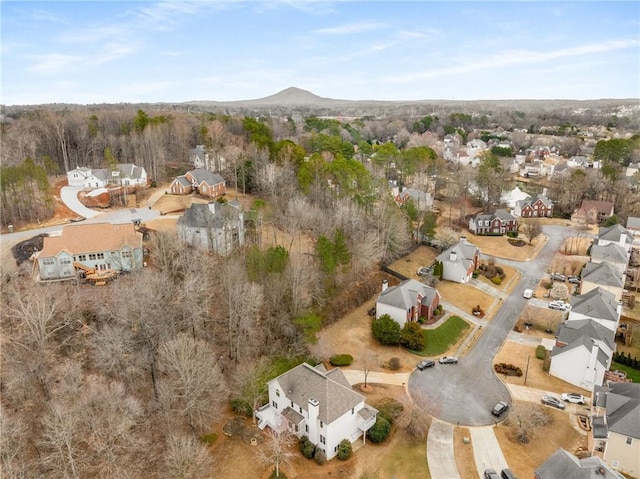 aerial view featuring a residential view