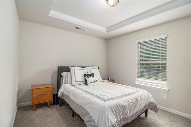 6213 Old Kingston Dr, Atlanta, GA 30331 - carpeted bedroom with crown molding and a tray ceiling