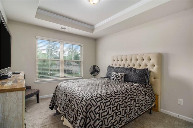 6213 Old Kingston Dr, Atlanta, GA 30331 - bedroom with crown molding, carpet, and a raised ceiling